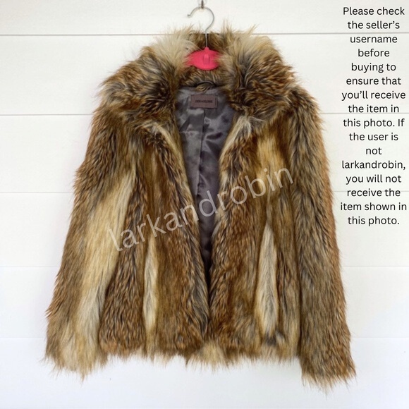 Zadig & Voltaire Fame Faux Fur Jacket Small - Picture 1 of 7